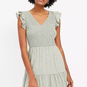 Brand New Light Green Polka Dot Dress from LOFT